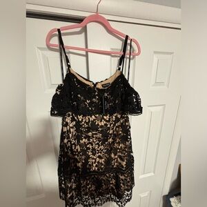 BNWT size 14/xs city chic cold shoulder lace dress